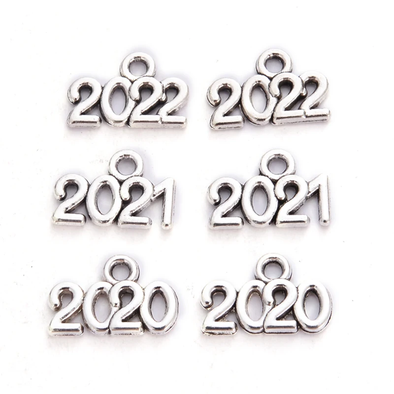 10 лет моды кулон 2020/2021/2022 антикварный серебряный ювелирные аксессуары DIY