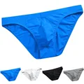 boxers and briefs Men's Sexy Low Rise Breathable Briefs Button Panties Knickers Underwear Men's Underwear Ice Silk JJ Loop most comfortable mens underwear