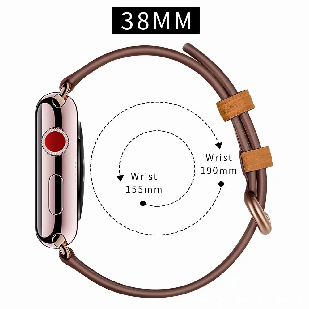 Производитель из натуральной кожи петлевой браслет для Apple Watch 38 мм 40 мм ремешок для iWatch band Series 4 3 2 1series 5