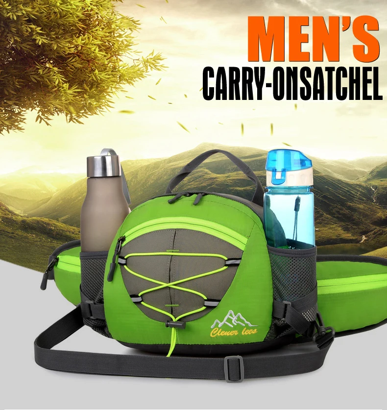 Men Outdoor Running Bags,Waterproof Camping Sports Bag Women,Cycling Running Waist Backpack,Multifunction Climbing Hiking Bags