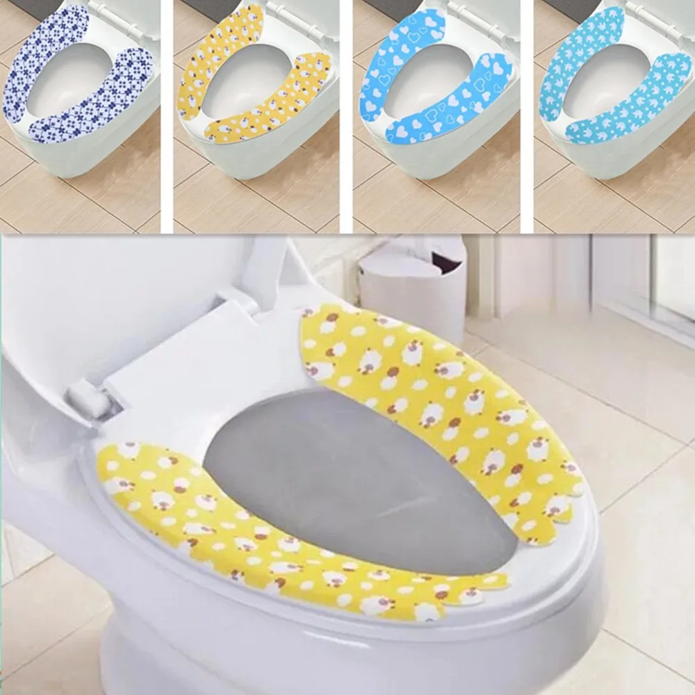 1 шт. чехол для унитаза с цветочным принтом|toilet seat cover|toilet seattoilet cushion pads |