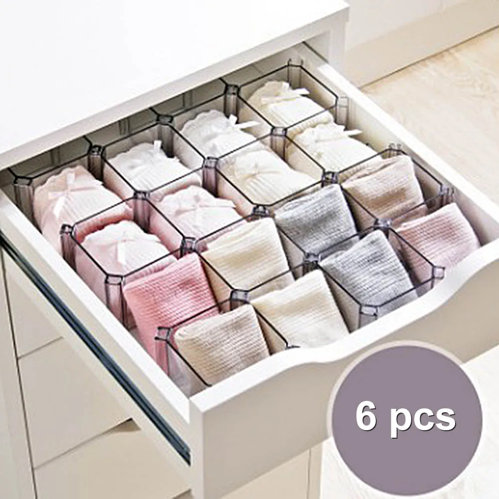 6pcs Drawer Box Underwear Organizer Socks Storage Bins Case AliExpress