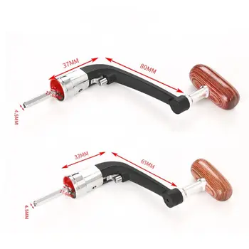 

New Universal Folding Rocker Wheel Metal Plastic Replacement Rocker Arm Fishing Reel Handle Arm Grip For Spinning Accessory