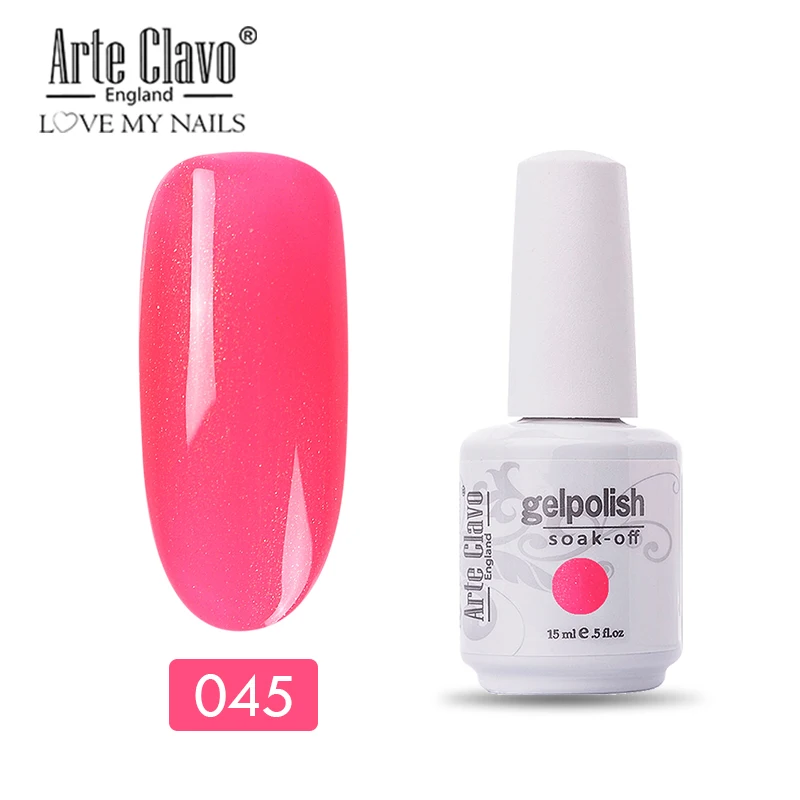 Arte Clavo Гель-лак для ногтей верхнее базовое пальто розовая телесная цветная светодиодная лампа Гель-лак удаляющийся замачиванием Гель-лак для ногтей полуперманентный Гель-лак - Цвет: 11045