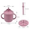 New Design Portable Multi-Function Drinking Cup Baby Feedin Liquid Feed Leak-Proof Straw Cup Food Storage Snack Cup 3