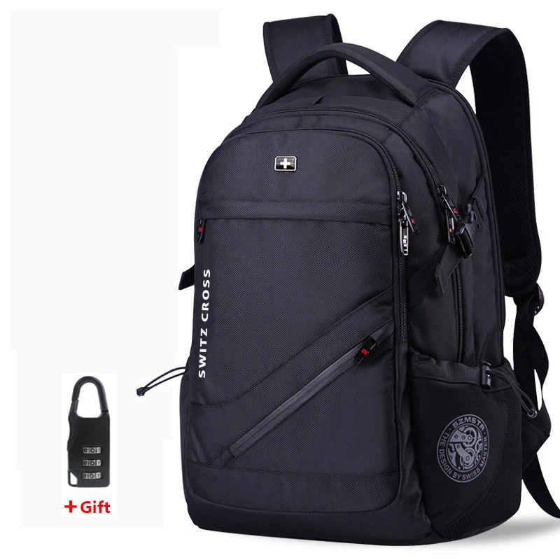 

Swiss Men's anti theft Backpack USB Notebook School Travel Bags waterproof Business 15.6 17 inch laptop backpack women mochila
