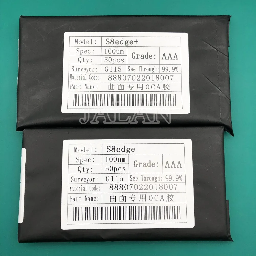 

OCA Glue 100um for Samsung s7 edge s8 s9 plus Note 9 G935F N950 OCA Adhesive stciker LCD touch screen glass repair refurbish