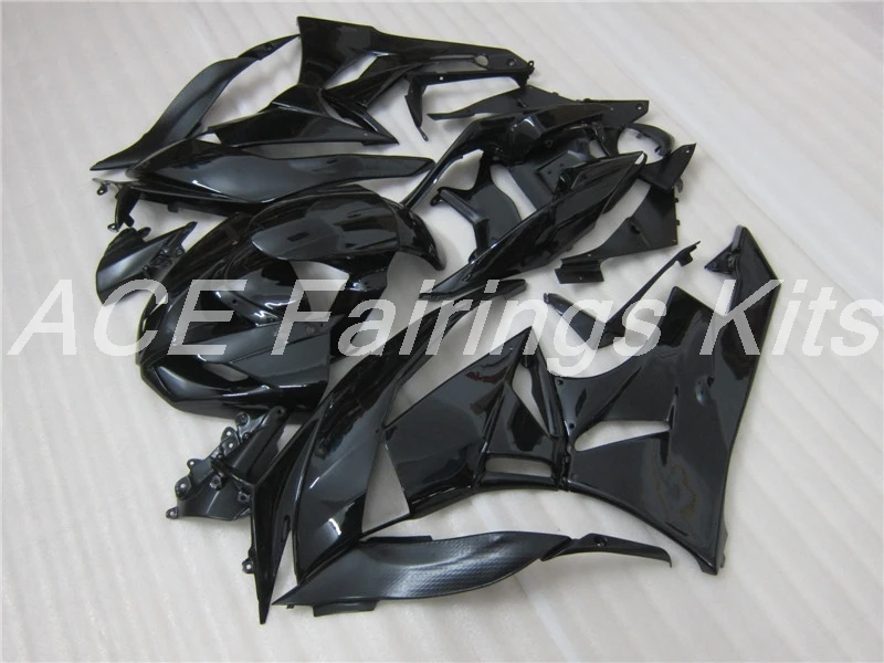 Литьевая Форма ABS обтекатель комплект подходит для Kawasaki Ninja ZX6R 2009 2010 2011 2012 Обтекатели ZX-6R 09 10 11 12 все черные огни