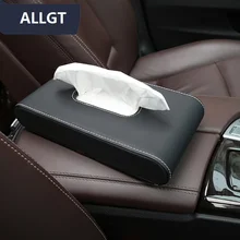 Многофункциональный Автомобильный держатель для салфеток из искусственной кожи с номером парковки, чехол для полотенец, сумка для хранения салфеток черного цвета