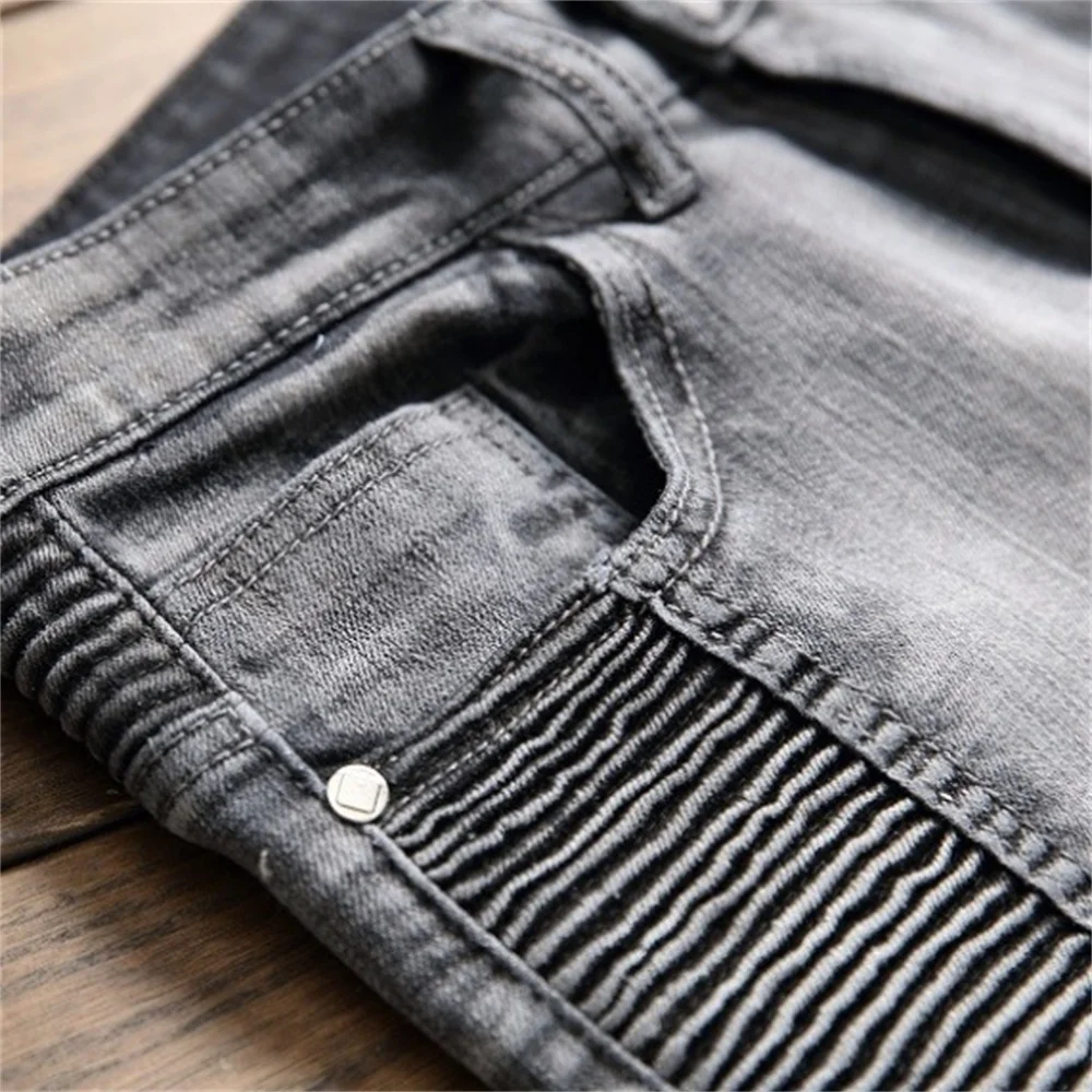EH·MD® Zipper Pocket Men's Jeans Wave 