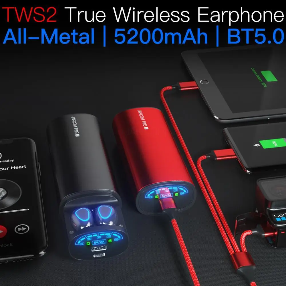 TWS2 True Wireless Earphone Power Bank Best gift with headset