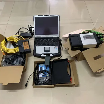 

3in1 Auto Diagnosis Tools VAS 5054A Icom A2 for BMW MB Star C5 SD connect C5 latest software in HDD/SSD and Used laptop CF-30 4G