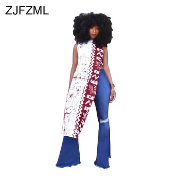 

Side High Split Vintage Long Maxi Dresses Women Tie Dye Geometric Print Club Party Dress Fashion Black Red Loose Mid Calf Dress