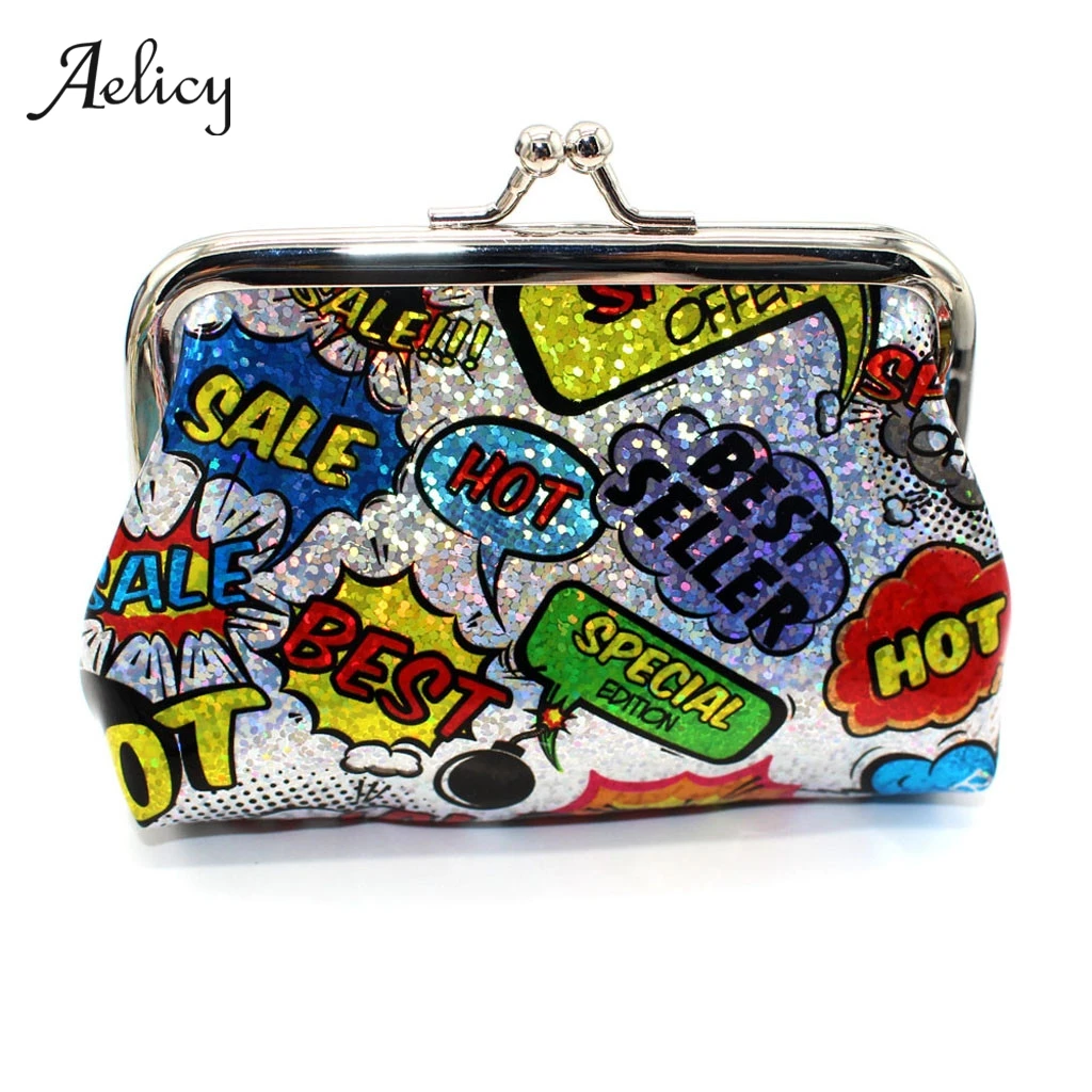 

Aelicy Cartoon Cute PU Leather Coin Purses Women's Small Change Money Bags Pocket Wallets Key Holder Case Coin Purse Card Pouch
