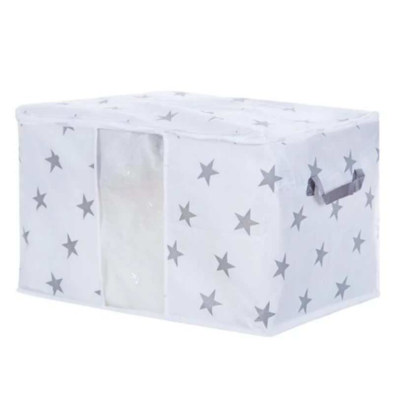 Large Non-Woven Clothes Quilt Storage Bag Box Organizer Home Garden Organizing