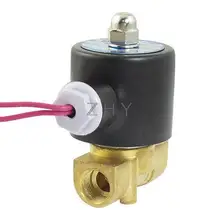 AC 110V 2 порта 2 пути 3/" PT Женская резьба Пневматический Электрический электромагнитный клапан