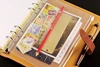 10Pcs Clear Plastic bags A5 A6 A7 Size Zipper Binder Pockets Pouched For Ring Notebook Binder 2