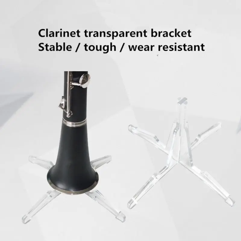 Прозрачный кларнет Подставка Кронштейн стойки портативный пластиковый держатель рамы Складная осветительная подставка Y51D