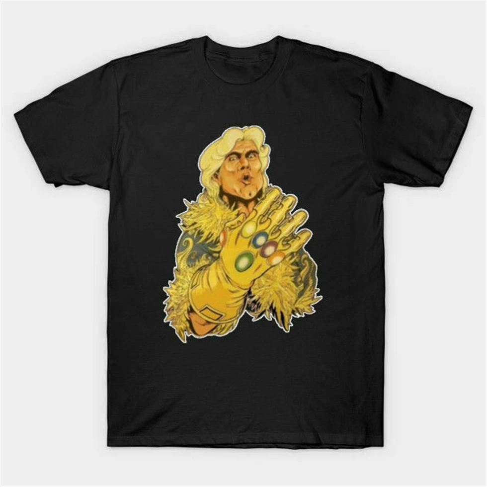 Новый Ric Flair X Infinity Gauntlet Мужская черная футболка Размер S-2Xl уличная рубашка | одежда
