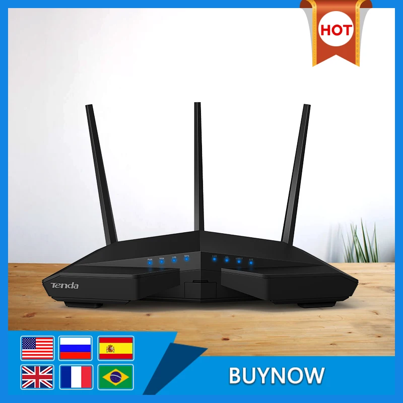 

Tenda AC18 Wireless Wifi Router,AC1900Mbps WIFI Repeater Dual Band 2.4GHz/5GHz With USB3.0 802.11ac Remote Control APP L2TP PPTP