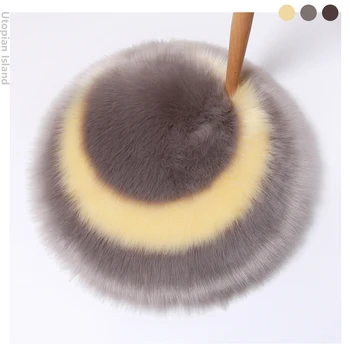 

furry rug anti-slip rug Floor mat round rug living room rug dywan Imitation wool Imitation wool plush fabric solid carpet