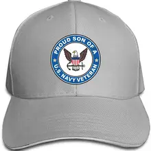Proud Son of US Navy Veteran, унисекс, бейсболка, Классическая, на липучке, регулируемая