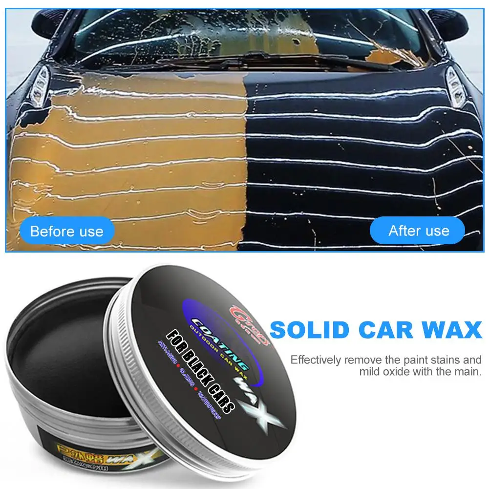 Car Wax Care Paint Waterproof Care Scratch Repair Car Styling Crystal Hard Wax Polish Scratch Remover Universal/Black