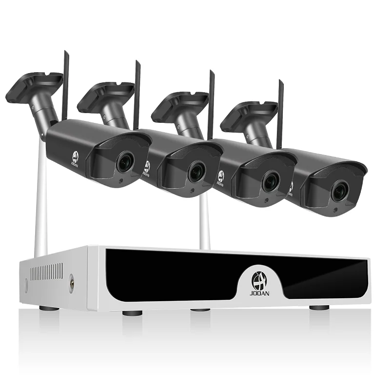 8NVR 4 Black Camera Ip-камера, Wifi камера, набор, домашняя система видеонаблюдения, 2МП, 8CH NVR, IP IR-CUT, уличная камера видеонаблюдения, комплект, беспроводная система безопасности - Цвет: 8NVR 4 Black Camera