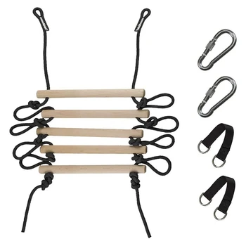 

5.2FT Rope Ladder Kids & Adults Climbing Game Funny Game Toys for Swing Accessories Tree House Playground Play Set