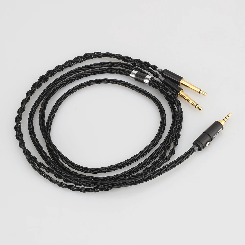 8 Cores 2 5 4 4mm Balanced Upgrade Cable for Meze 99 Classics T1P T5P t1 d8000 MDR Z7 D600 D7100 Headphone Handmade