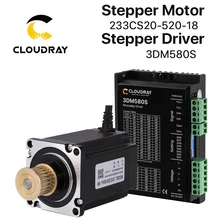 Cloudray 23 Nema Do Motor de Passo Fase Stepper Motor Driver Kit 3 1.0N.m/2.0N.m com ENGRENAGEM para CNC Router Gravura fresadora