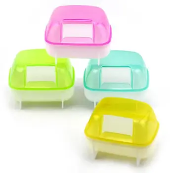 

Bathroom Hamster Bath Toy Pet Potty Room Sauna Plastic Sand Toilet Small Animal Squirrel Pet Accessories Exercise Bathing