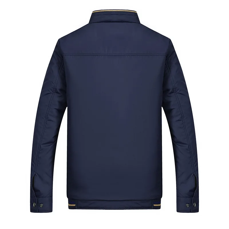 

Middle-aged Jacket Men plus Velvet Autumn And Winter Business Casual Daddy Clothes Middle-aged Jacket Thick Jacket
