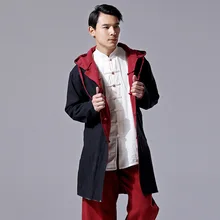 Деловой мужской Тренч средней длины, весна, стиль, хлопок, лен, смешанные цвета, общее-мужское пальто