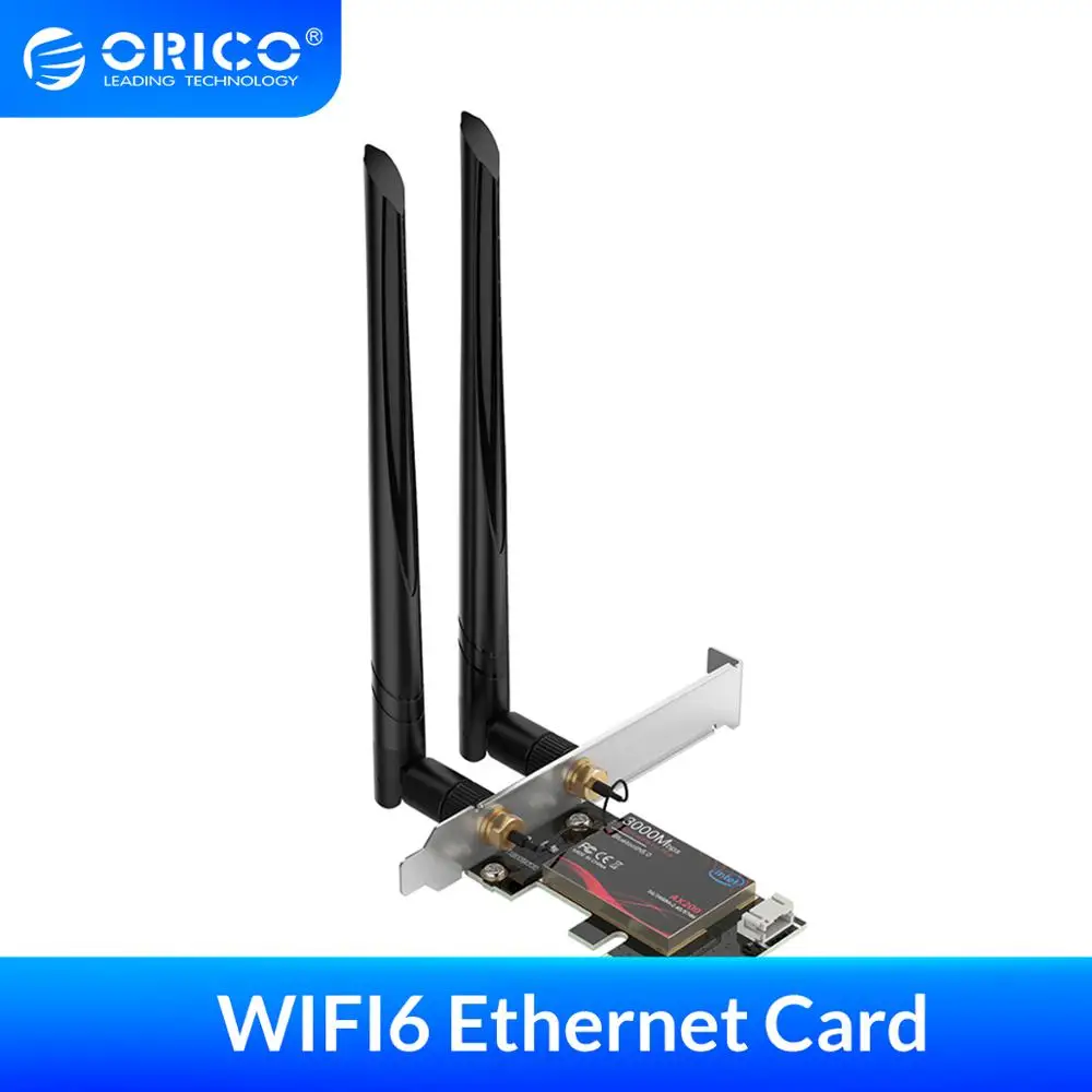  ORICO WIFI 6 двухдиапазонный беспроводной адаптер PCI E Wifi сетевая карта Bluetooth 5,0 2,4G/5Ghz Intel AX200 для рабочего стола 