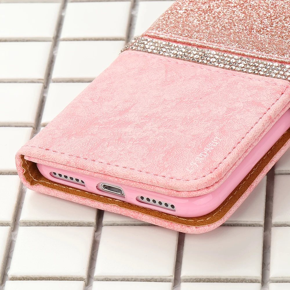 LLZ. COQUE роскошный блестящий чехол-кошелек для huawei P30 Pro P20 Lite P10 P9 P8 Lite милый флип-чехол из искусственной кожи для huawei mate 20