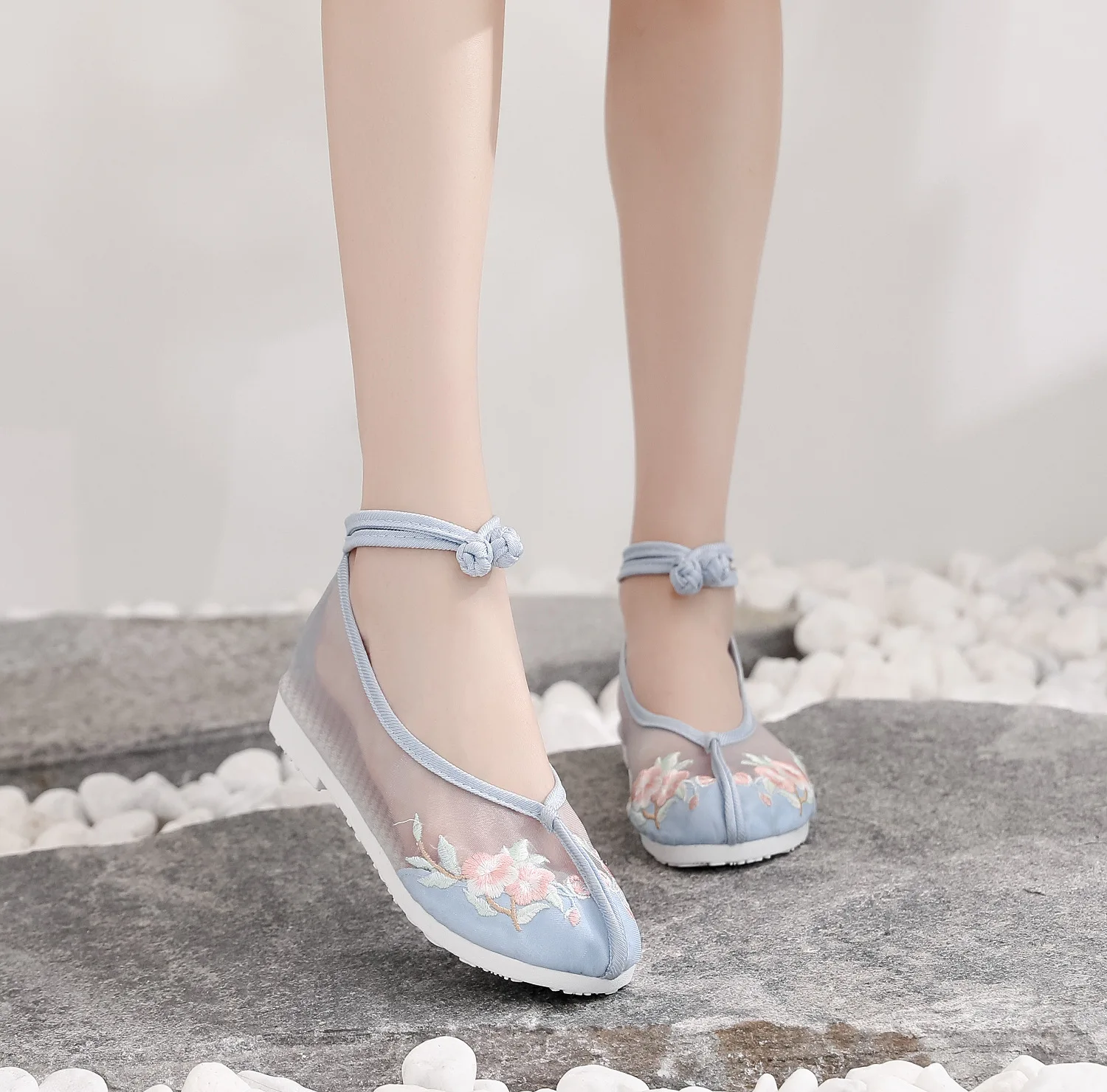 Veowalk/сезон лето; в мозаичном стиле; дизайн Для женщин хлопковая балетная обувь на плоской подошве, платформы элегантные женские Повседневное обувь с ремешком на щиколотке Удобная обувь