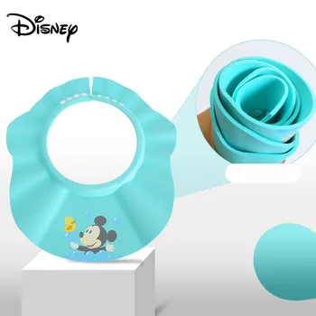 

Disney baby shampoo cap baby child waterproof earmuffs bathing hat child shampoo shower cap adjustable 0-3-10 years old