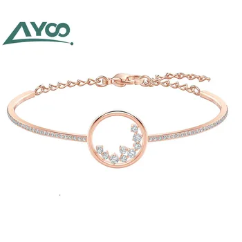 

AYOO High Quality SAW 2019 Fashion NORTH Bracelet Shiny Crystal Goddess Luxury Free Shipping