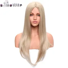 S-noilite, длинные прямые, средняя часть, женский парик, коричневый, рыжий, блонд, слоистые волосы, парик из синтетических волос для женщин, косплей, вечерние