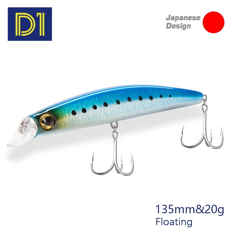 D1 Minnow приманки для ловли рыбы 135 мм 20g jackbait воблер (Wobbler) плавающая твердая приманка
