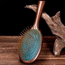 

1Pcs/Beech Hair Brush Airbag Massage Scalp Comb Nature Wood Brushes Anti Static Hair Styling Tools Massage Improve Hair Growth