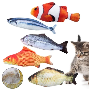 

5PCS Catnip Fish Toys for Cat 20Cm Cat Toys Cat Fish Pillow Cat Catnip Toys