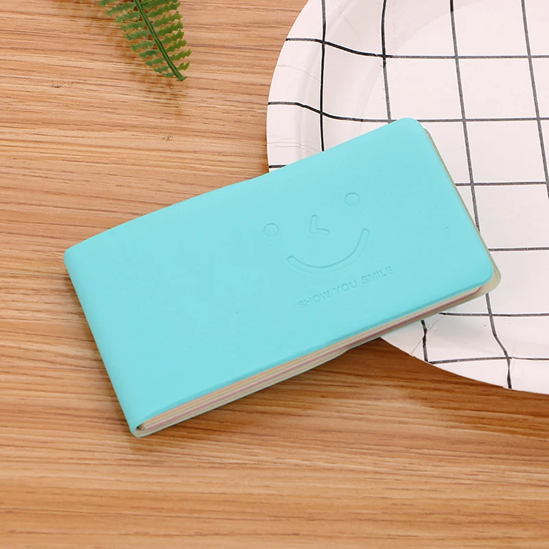 

12 pcs hot mini notebook internal fill paper to-do list plan notepad solid color leather case notebook office supplies