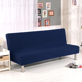 

Lychee Solid Folding Sofa Cover Polyester Elastic Slipccover without Armrest Home Couch Cover