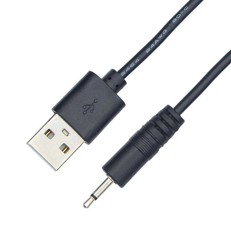 2.5mm Mono Male to USB Power Cable 2 Pole Jack 2.5mm to USB Charging Cable 1M charging cable usb charging cable