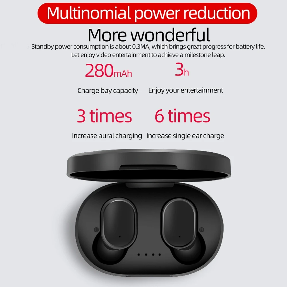 Original Xiaomi Redmi AirDots True Wireless Earphone Headphone TWS bluetooth Earphones Active Noise Cancellation Dropshipping