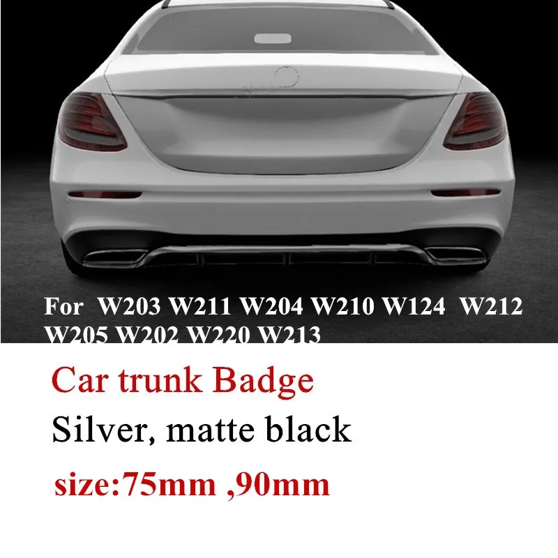 75 мм 90 задний багажник знак наклейка на автомобиль для Mercedes W203 W211 W204 W210 W124 W212 Cla W205