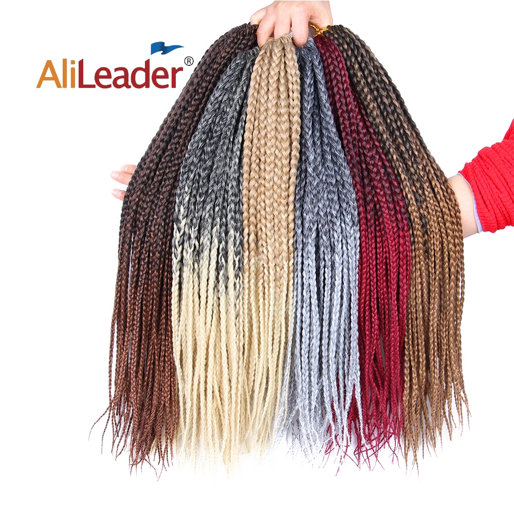 AliLeader Synthetic 12 16 20 24 30 Inch 22strands/pack Crochet Braids Ombre Braiding Hair Crochet Box Braids Hair Hair Extension djmax respect v v extension pack pc