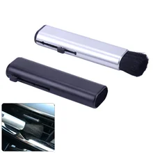 

1PC Car Conditioning Air Outlet Brush Retractable Cleaning Brush Computer Keyboard Cleaning Plastic Small Soft Brush